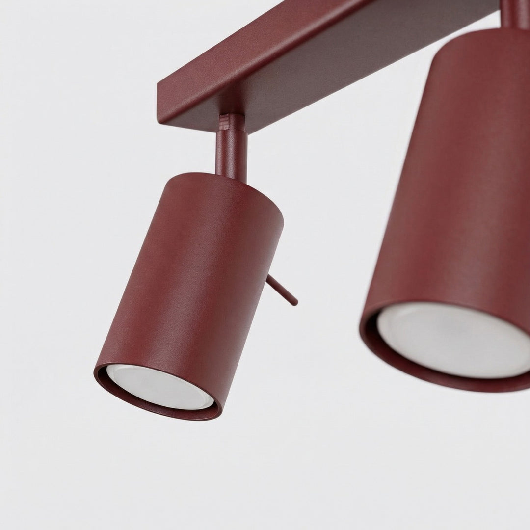 Loftlampe RING 2 bordeaux