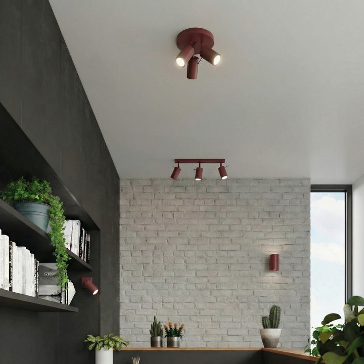 Loftlampe RING 3P bordeaux