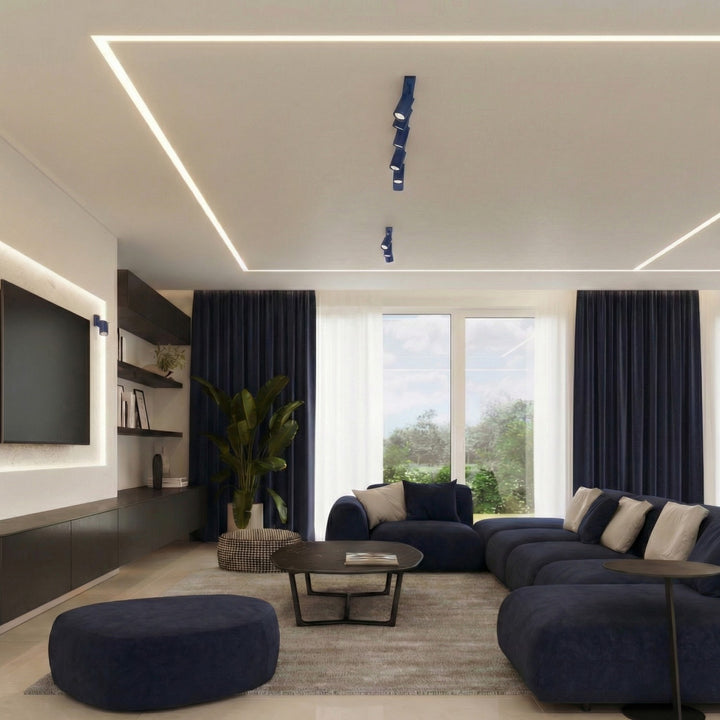 Loftlampe RING 2 ultramarin