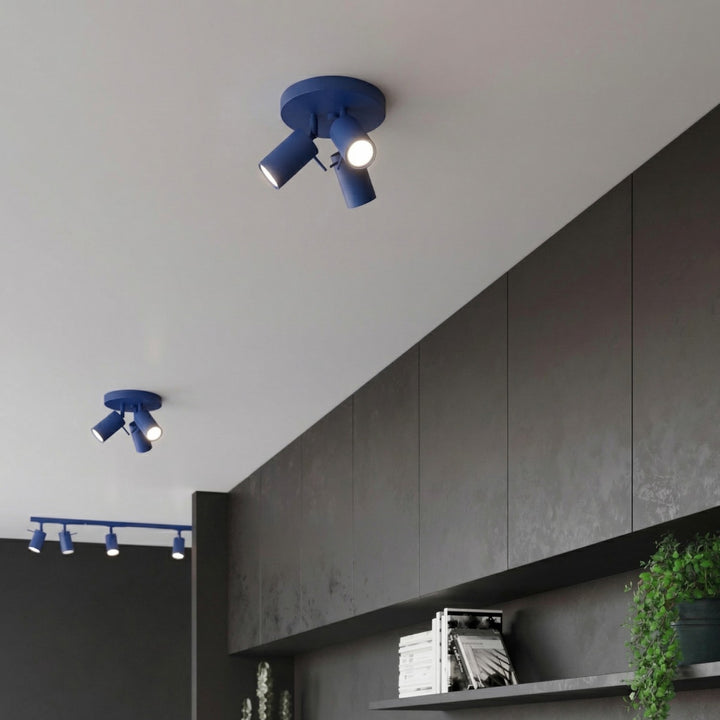 Loftlampe RING 3P ultramarin