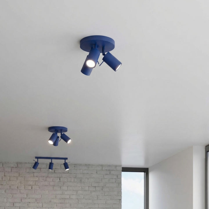 Loftlampe RING 3P ultramarin