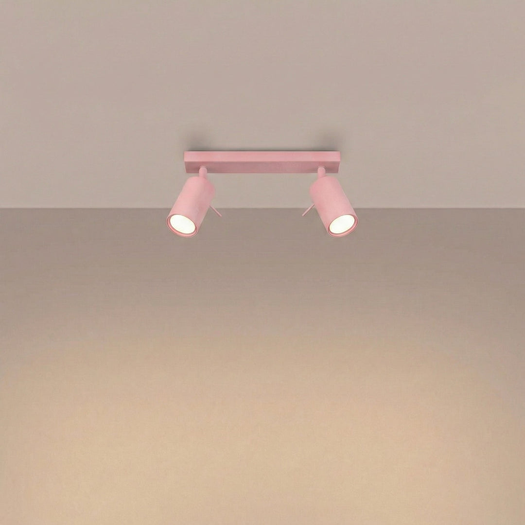 Loftlampe RING 2 pink
