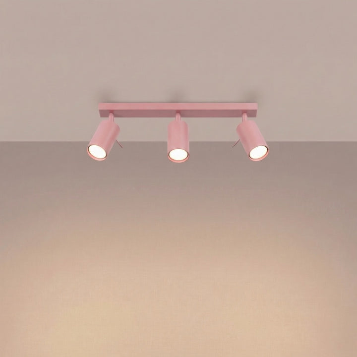 Loftlampe RING 3L pink