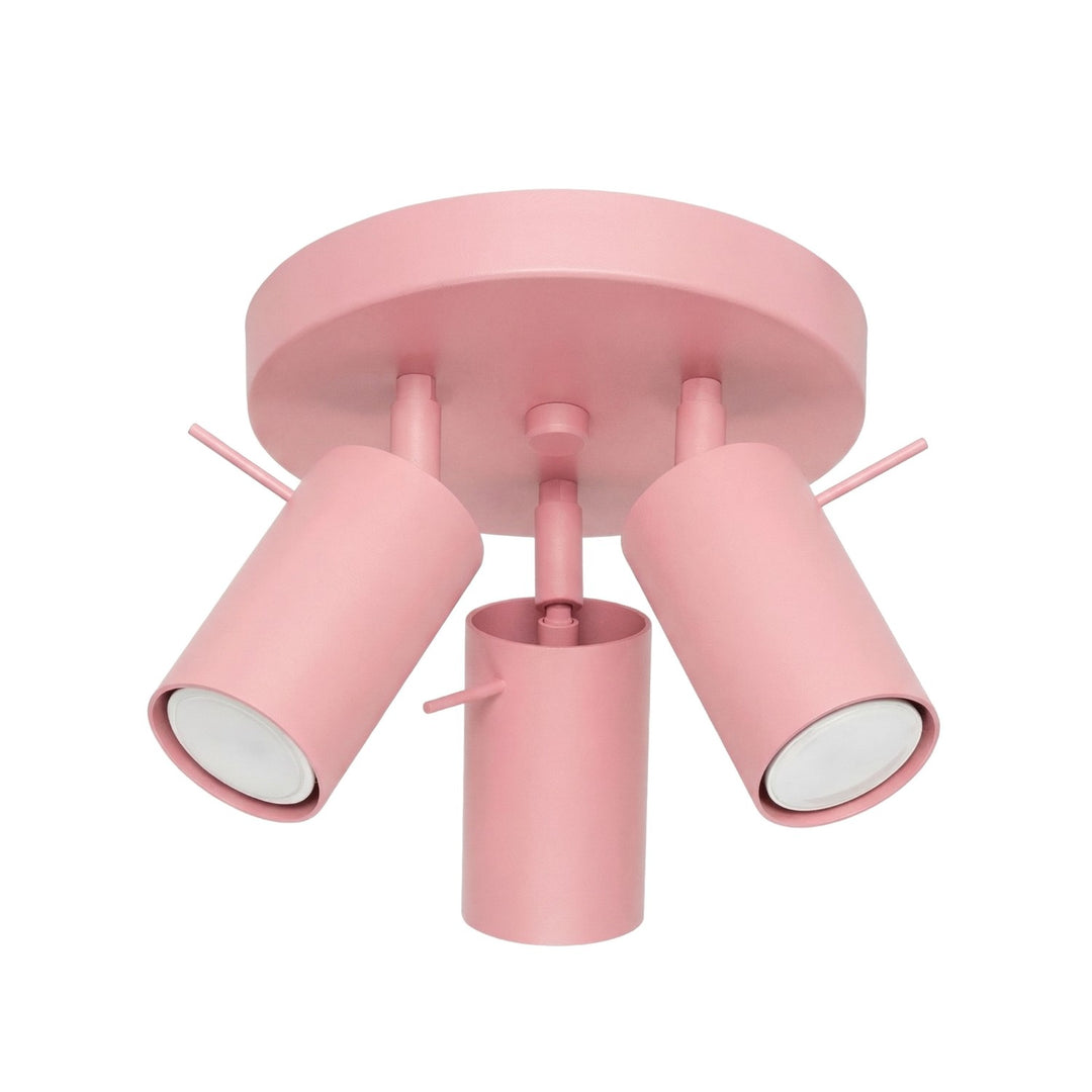 Loftlampe RING 3P pink