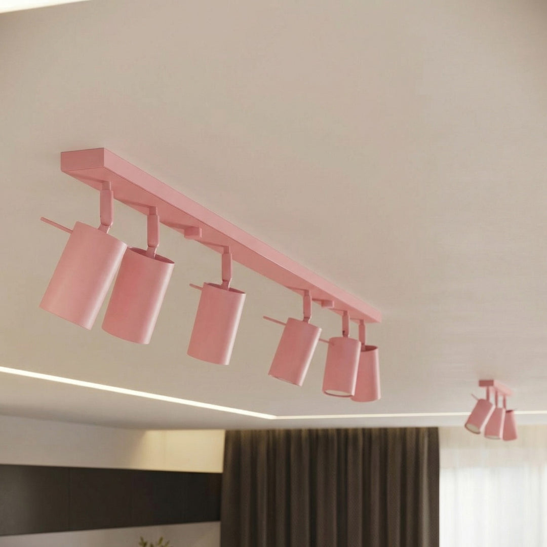 Loftlampe RING 3P pink