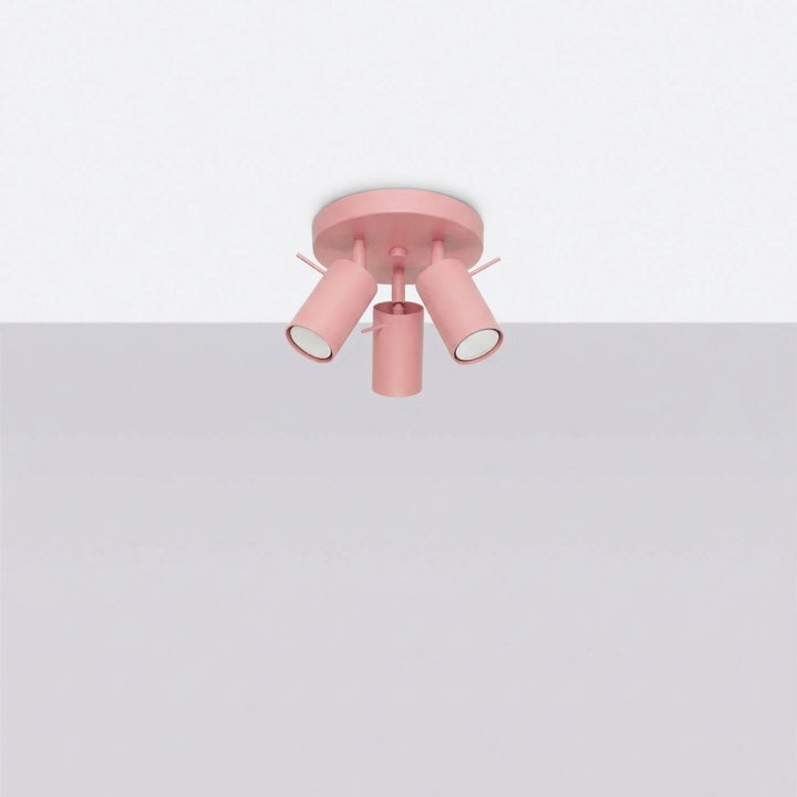 Loftlampe RING 3P pink