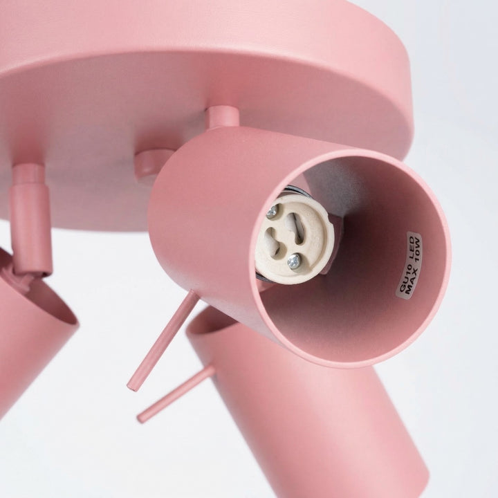 Loftlampe RING 3P pink