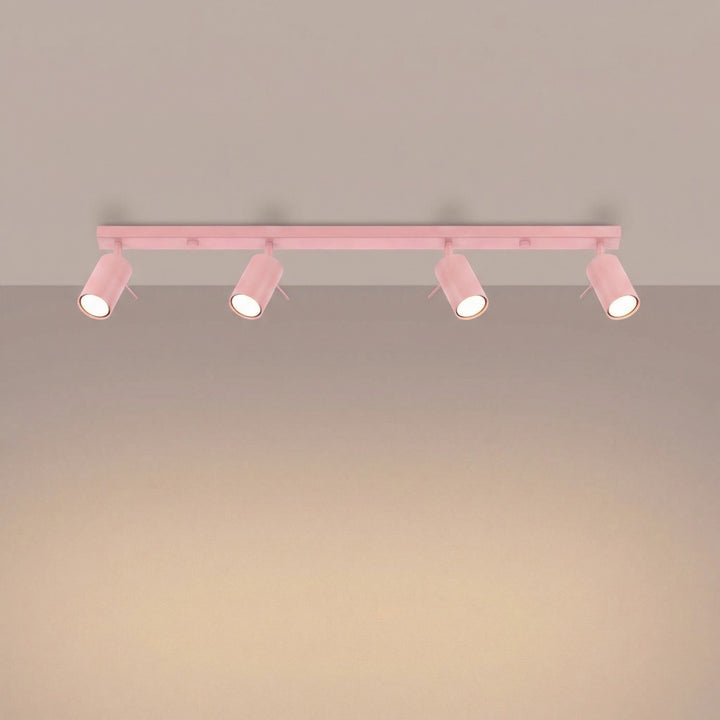Loftlampe RING 4L pink