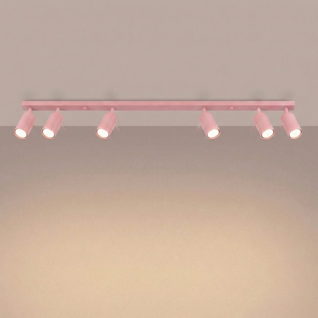 Loftlampe RING 6L pink