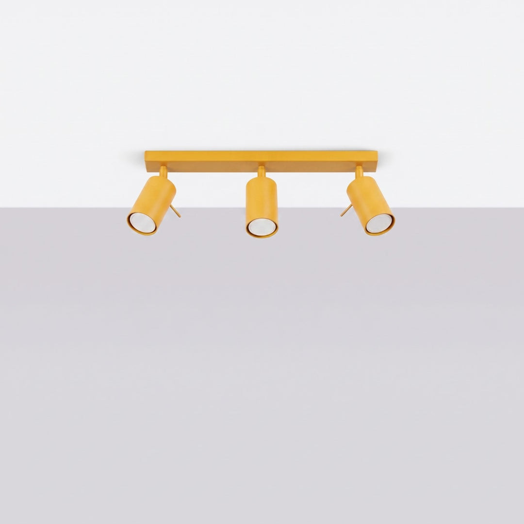 Loftlampe RING 3L gul