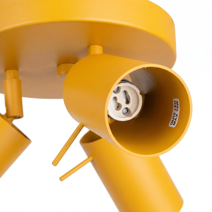 Loftlampe RING 3P gul