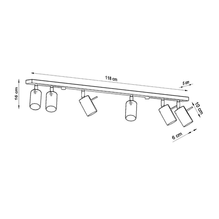 Loftlampe RING 6L gul