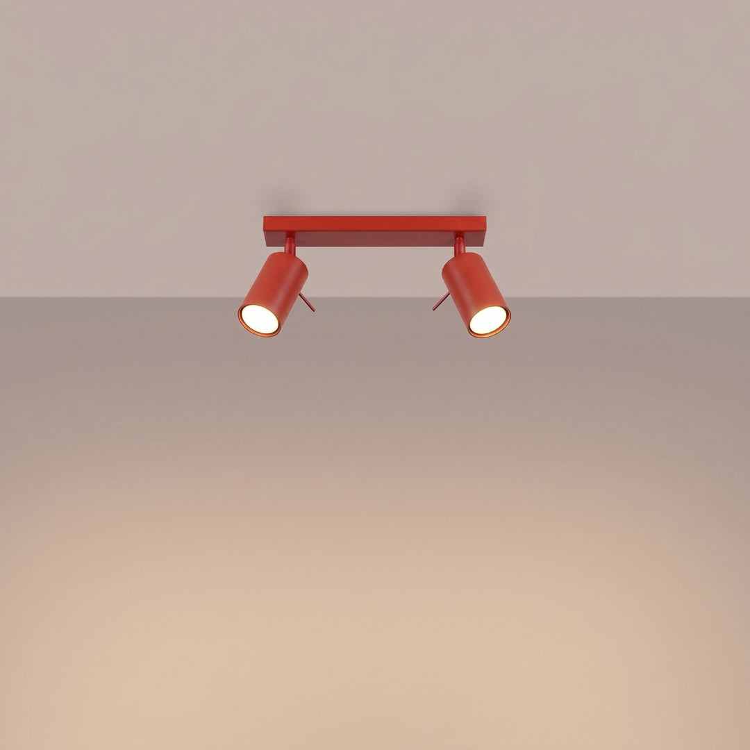 Loftlampe RING 2 rød