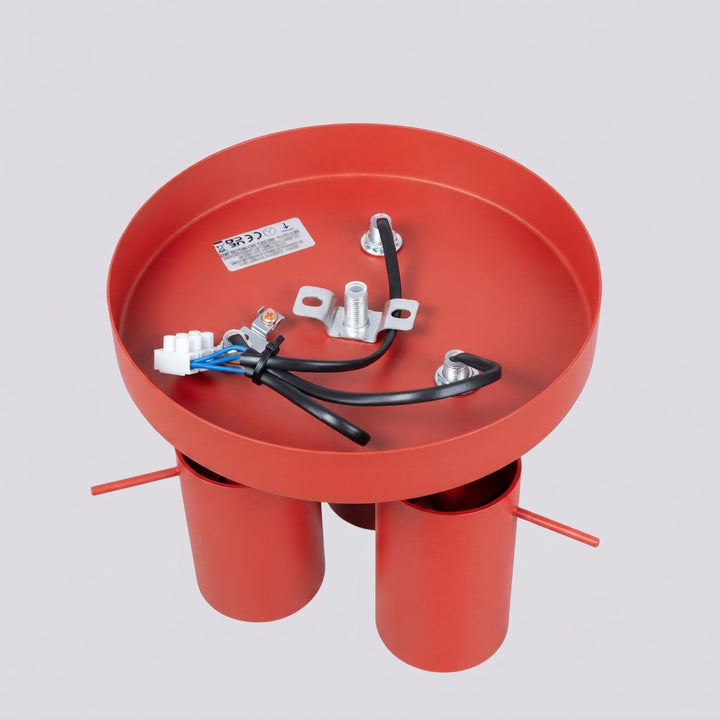 Loftlampe RING 3P rød