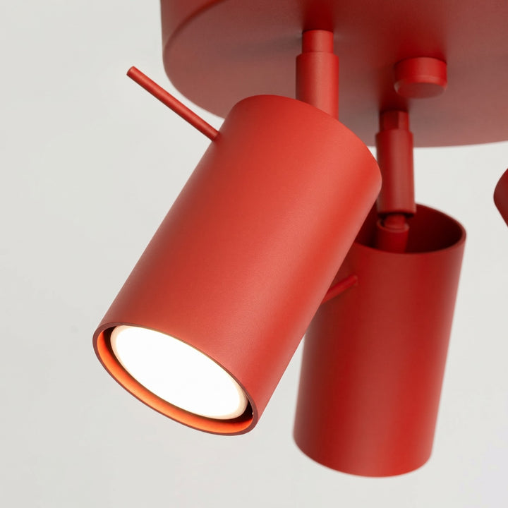 Loftlampe RING 3P rød