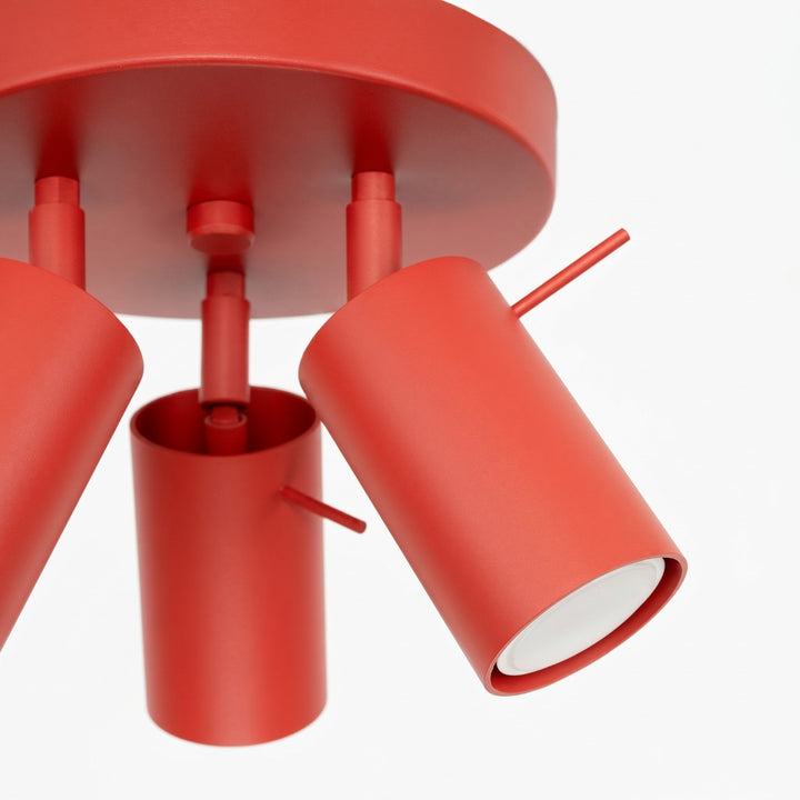Loftlampe RING 3P rød