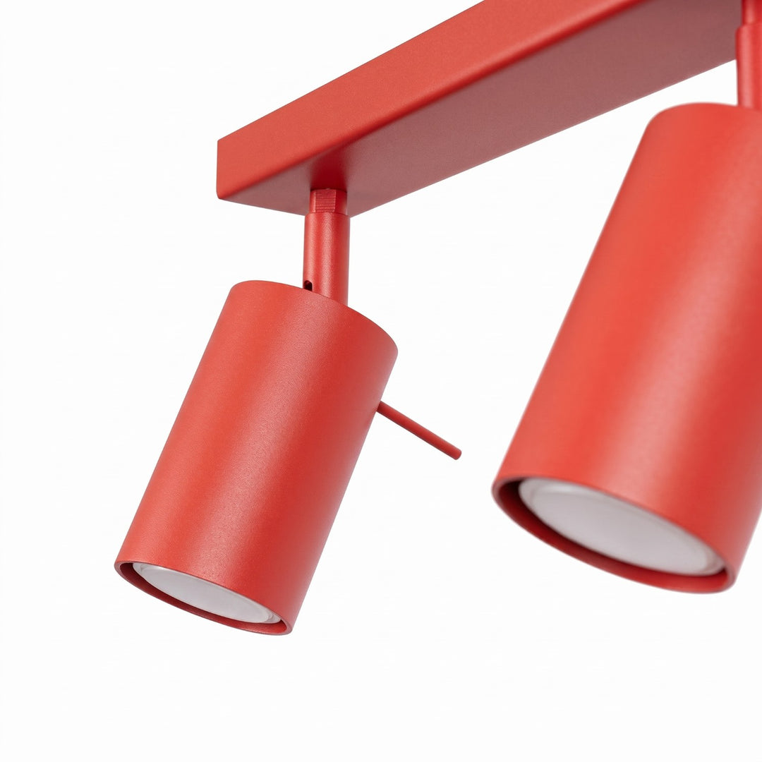 Loftlampe RING 4L rød