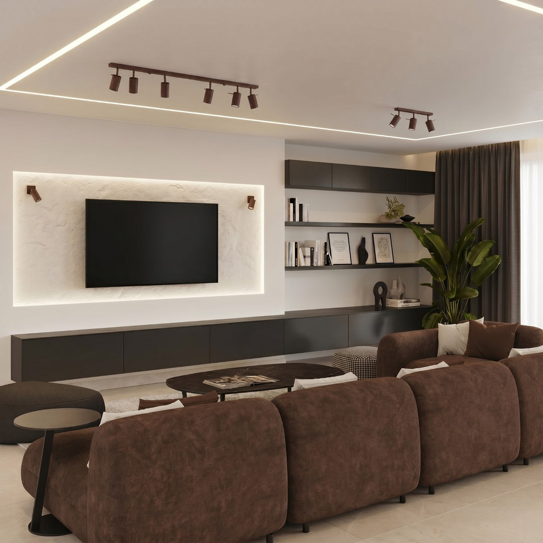Loftlampe RING 2 brun