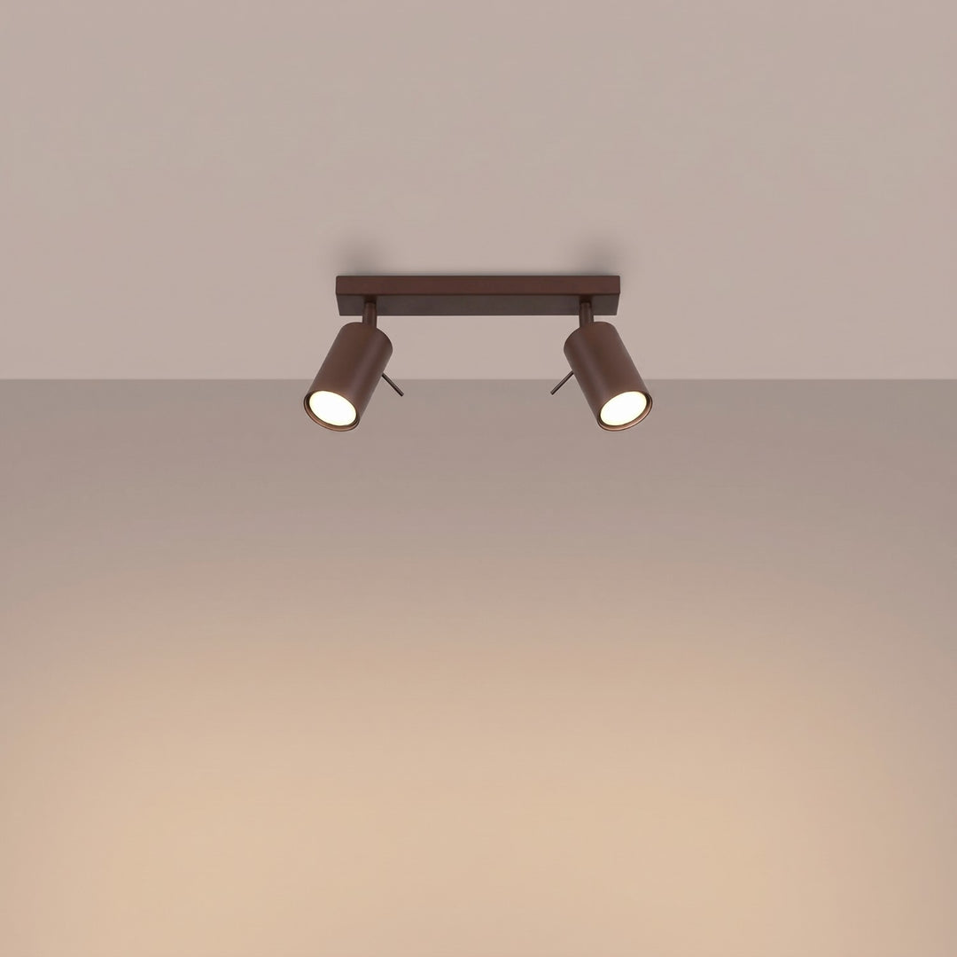 Loftlampe RING 2 brun