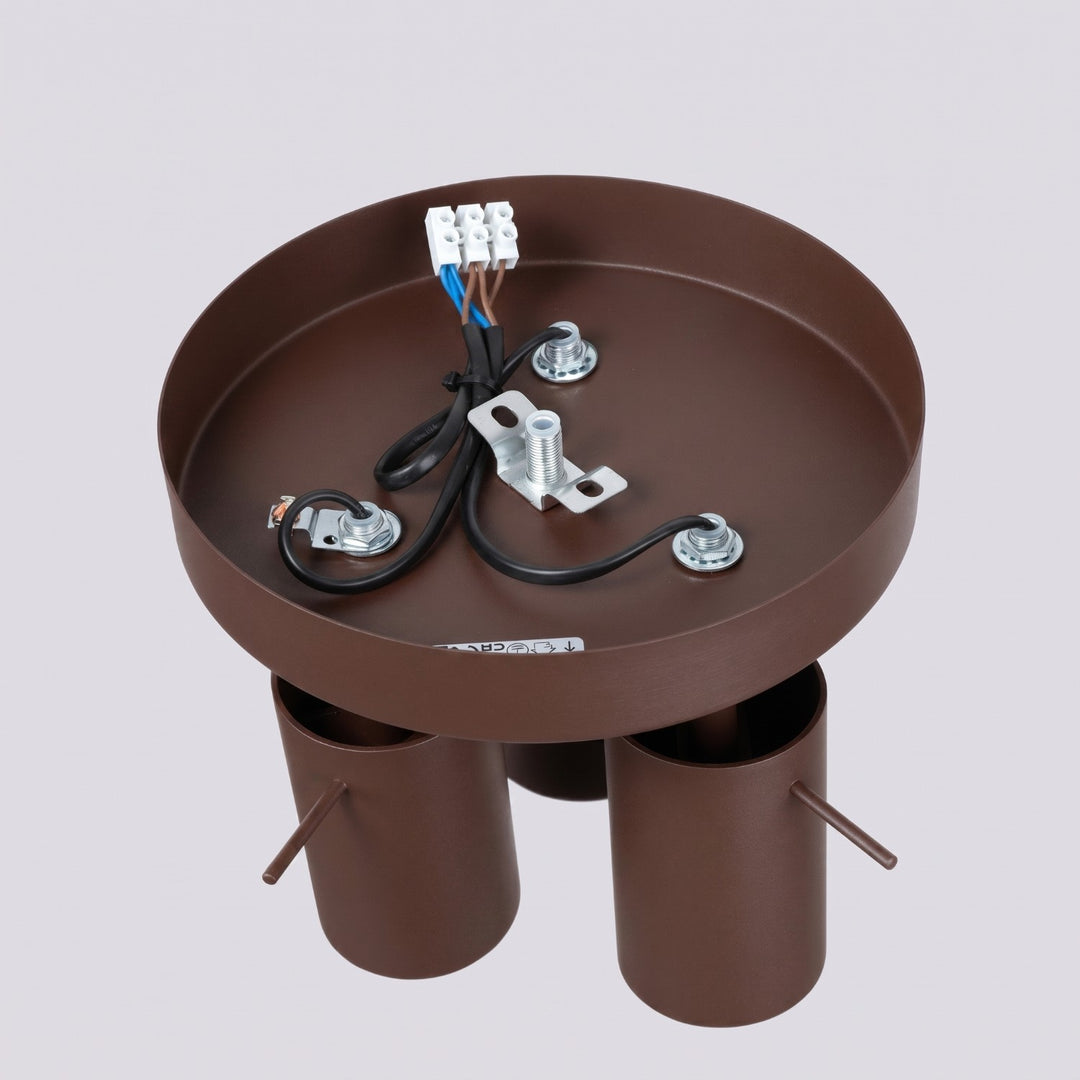 Loftlampe RING 3P brun