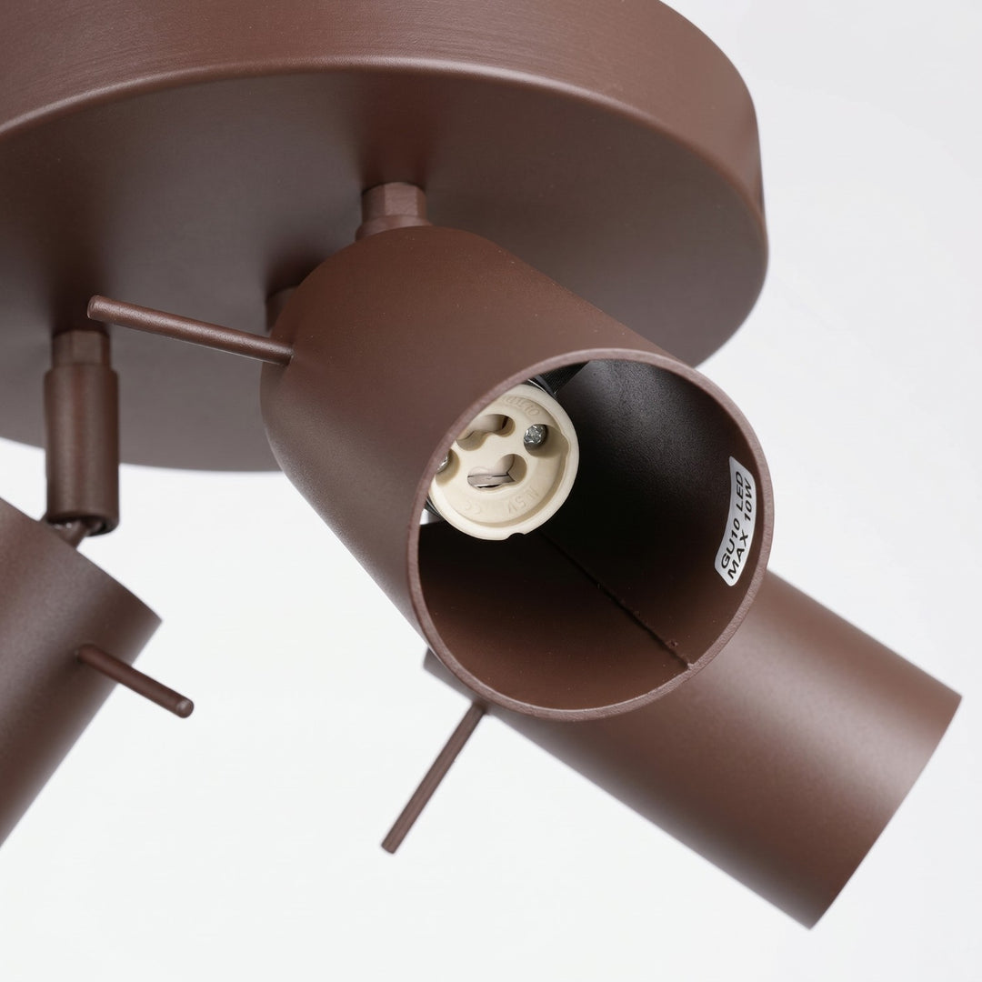 Loftlampe RING 3P brun