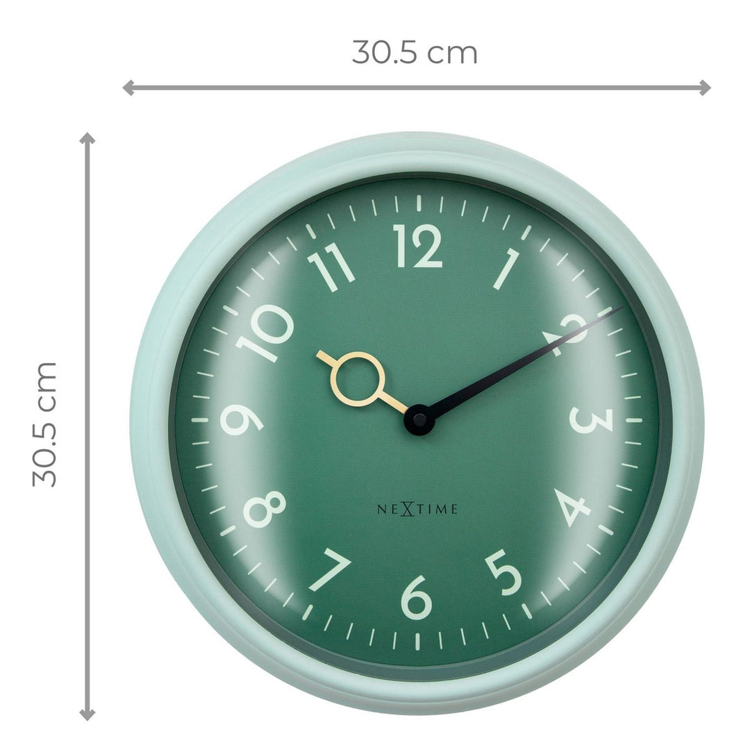 Vægur 30,5 cm-Silent-ABS-NeXtime 'Golden Hour Wall'