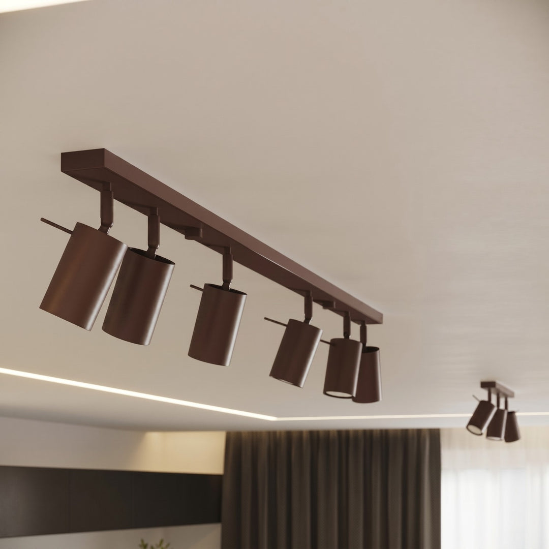 Loftlampe RING 6L brun