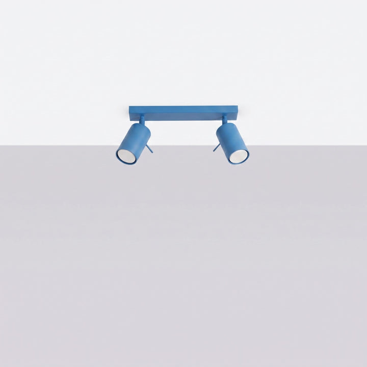 Loftlampe RING 2 azurblå