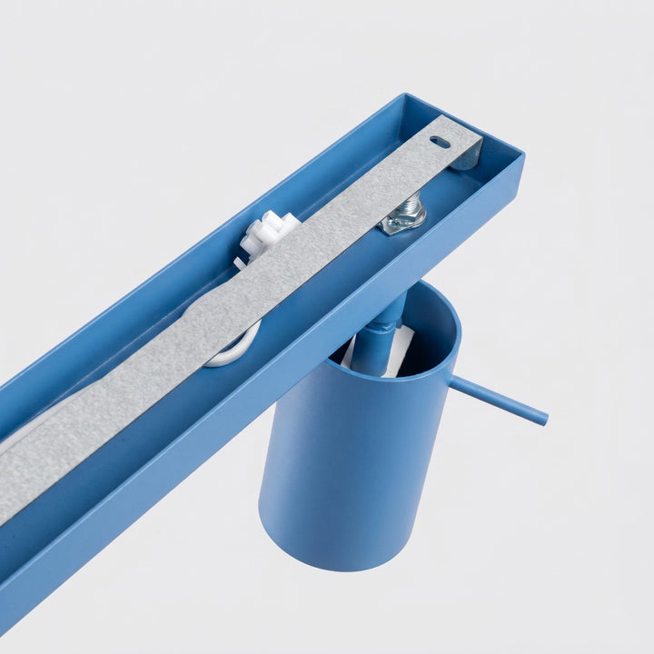 Loftlampe RING 3L azurblå