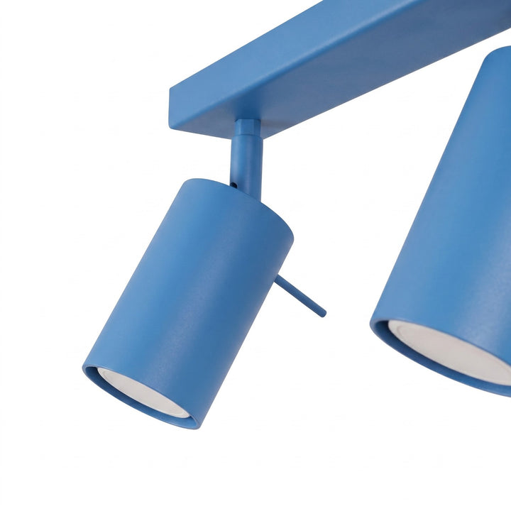 Loftlampe RING 3L azurblå