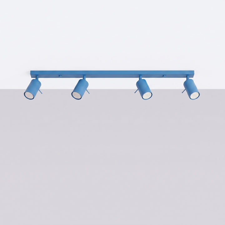 Loftlampe RING 4L azurblå