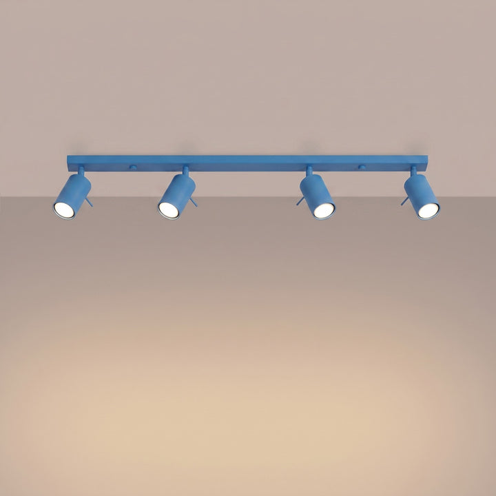 Loftlampe RING 4L azurblå