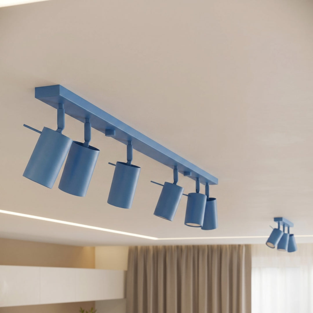 Loftlampe RING 6L azurblå