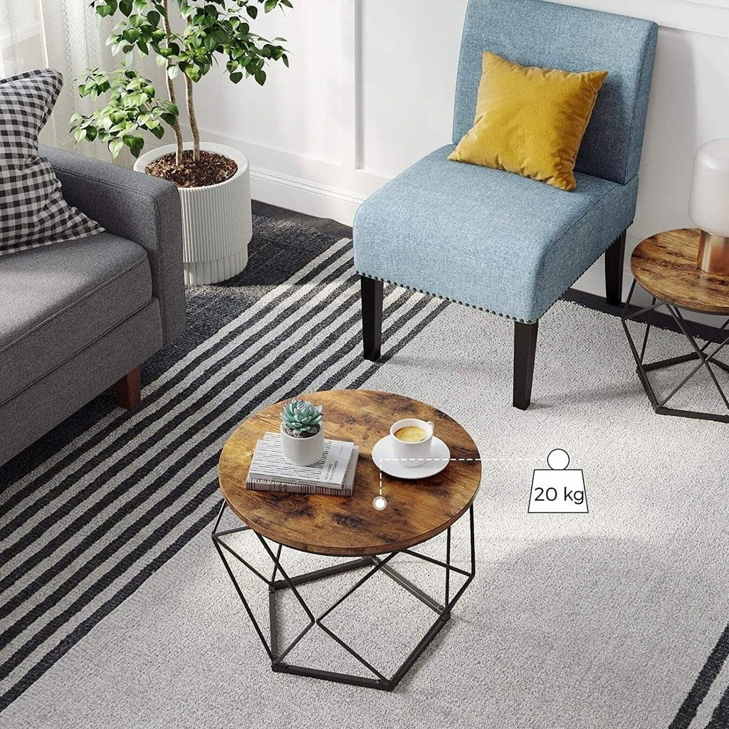 Sæt med 2 sofaborde i rustikt design – stilfuld og pladsbesparende løsning