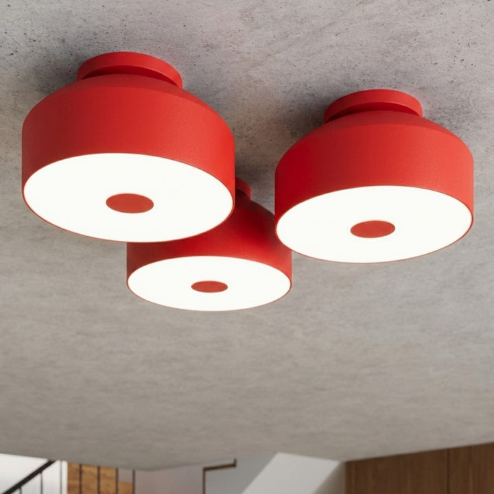Loftlampe OMIQ rød