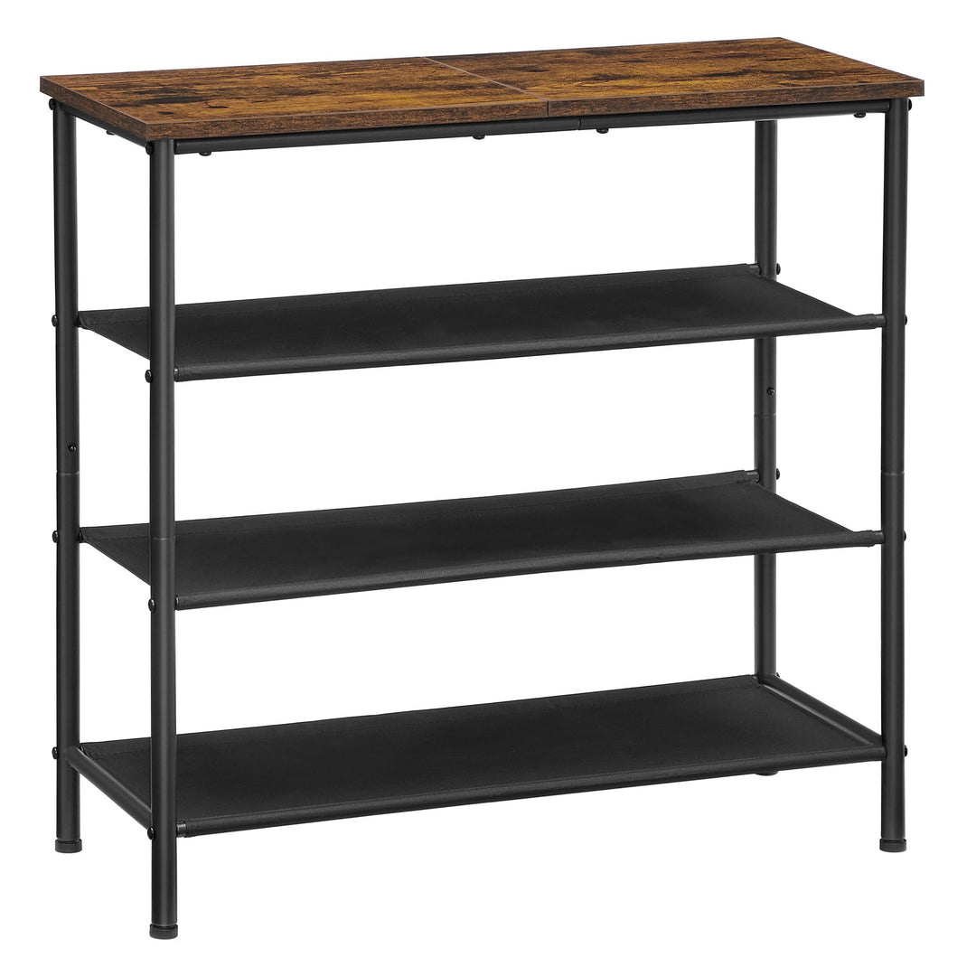 Industriel skoreol med topplade – stil og funktion
