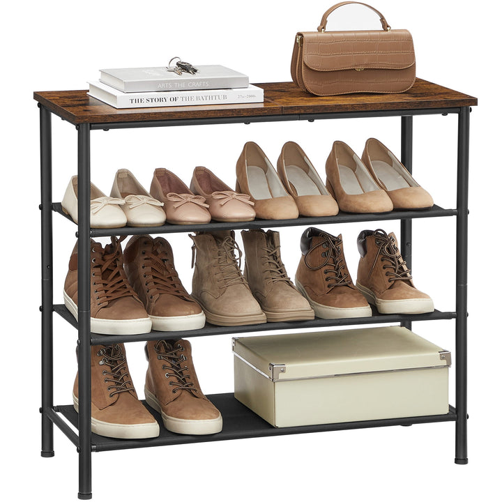 Industriel skoreol med topplade – stil og funktion