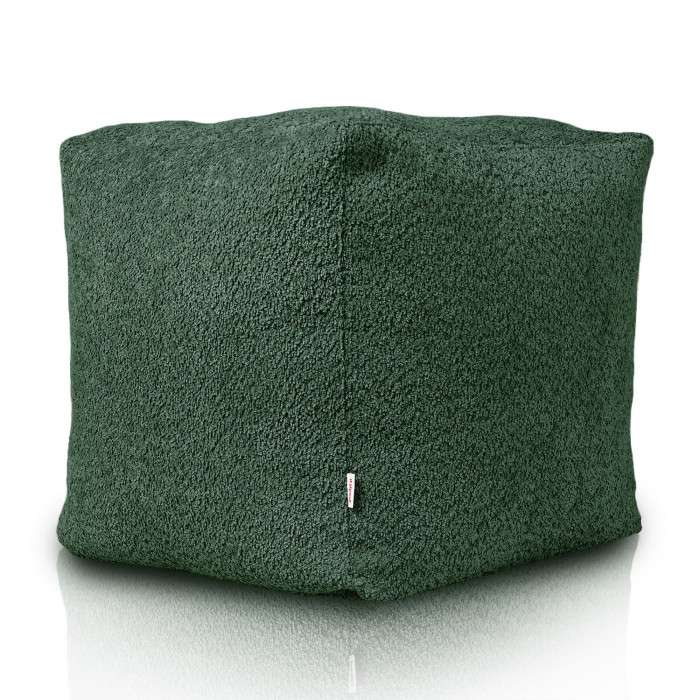 Square Cube Ottoman - Teddy Boucle
