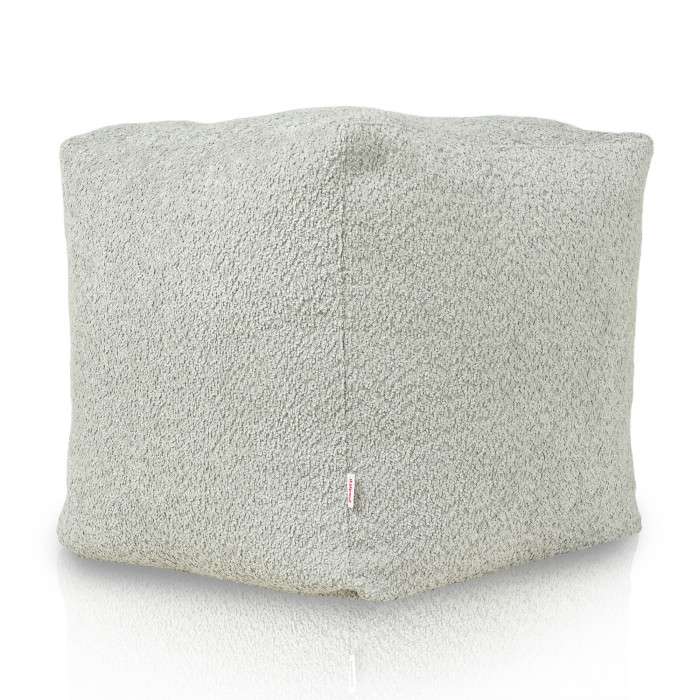 Square Cube Ottoman - Teddy Boucle