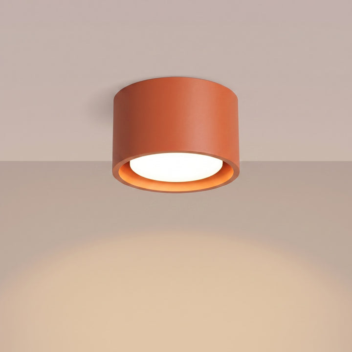 Loftlampe MODO 1 rød okker Gx53