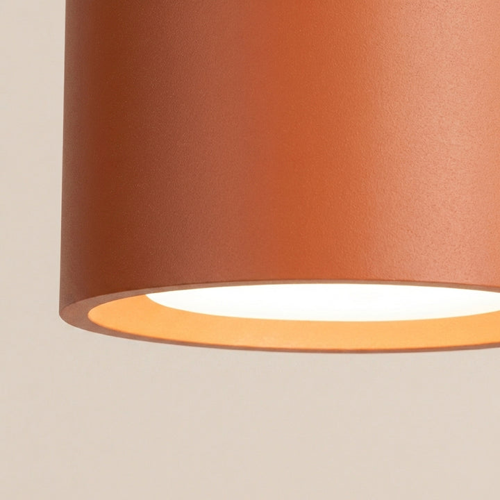 Loftlampe MODO 3 rød okker Gx53
