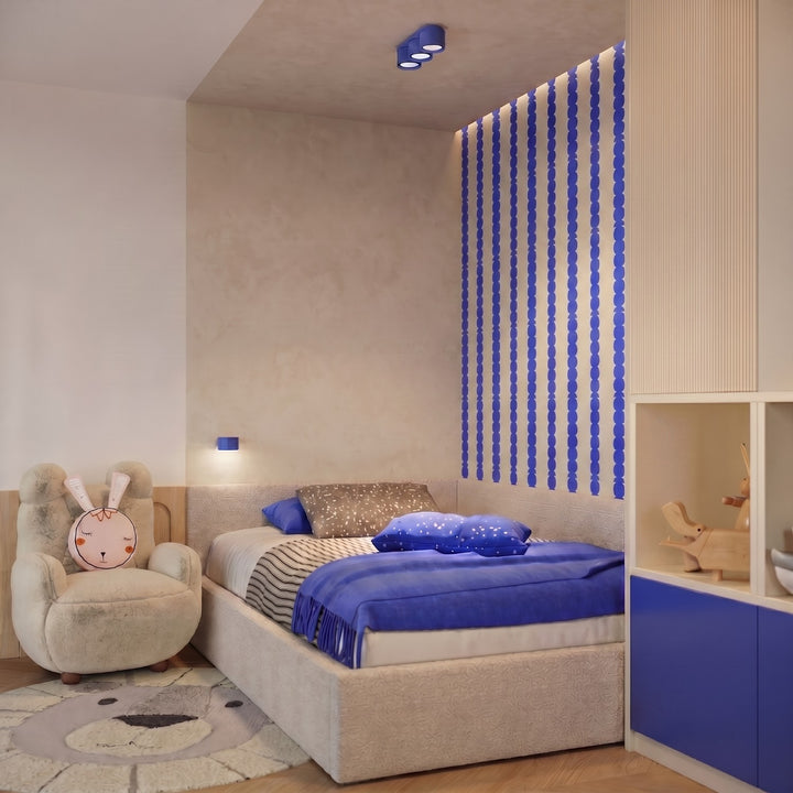 Loftlampe MODO 3 ultramarin Gx53