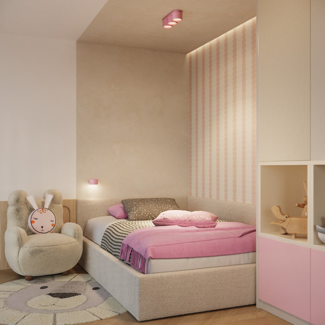 Loftlampe MODO 2 pink Gx53