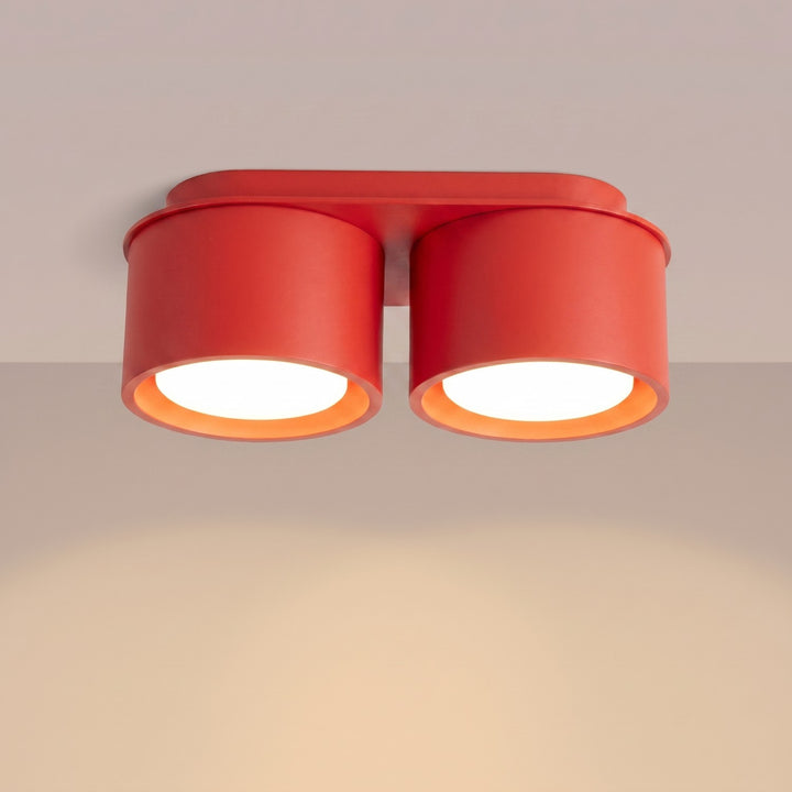 Loftlampe MODO 2 rød Gx53