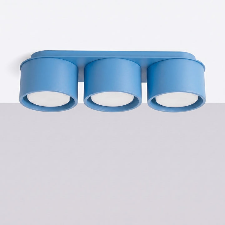 Loftlampe MODO 3 azurblå Gx53