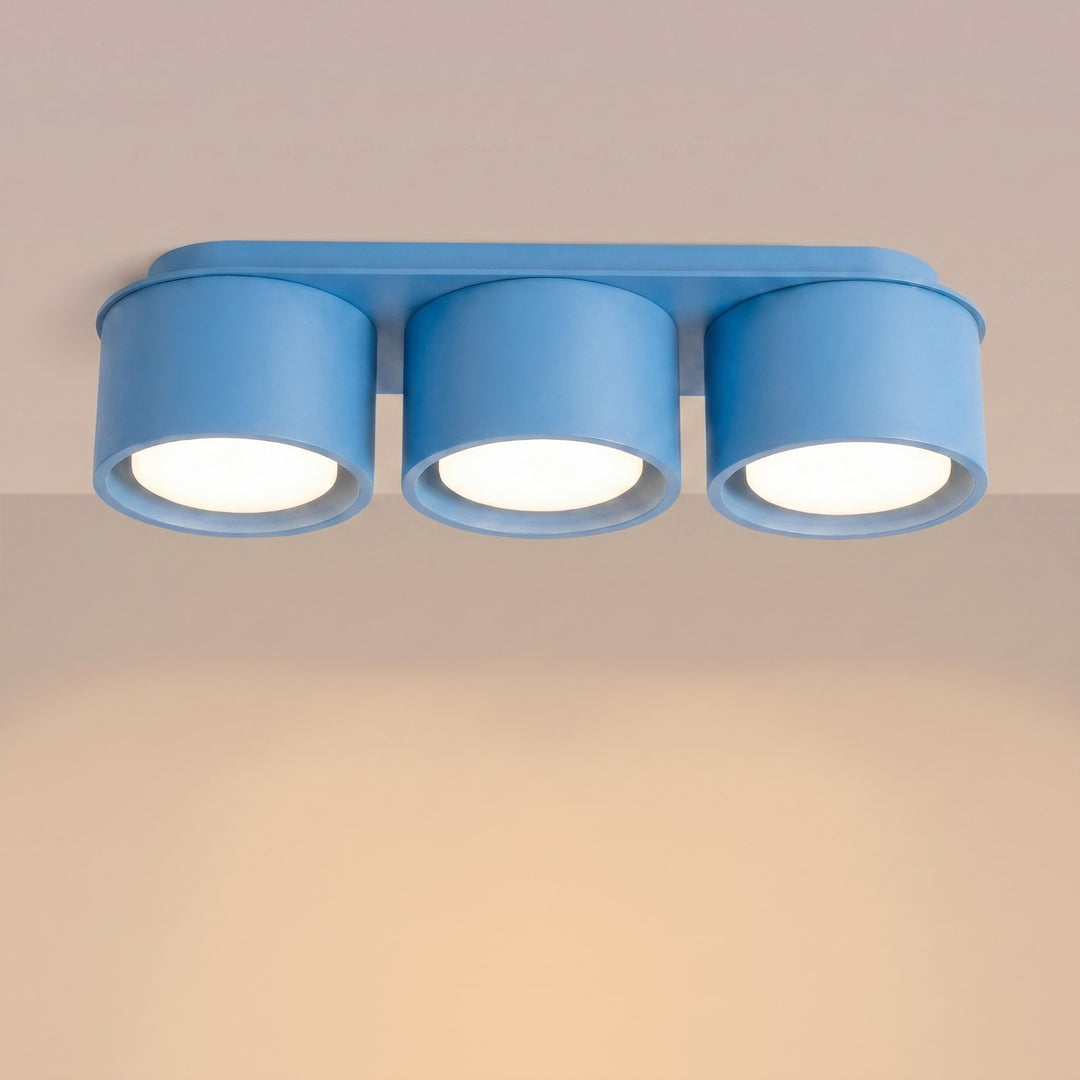 Loftlampe MODO 3 azurblå Gx53