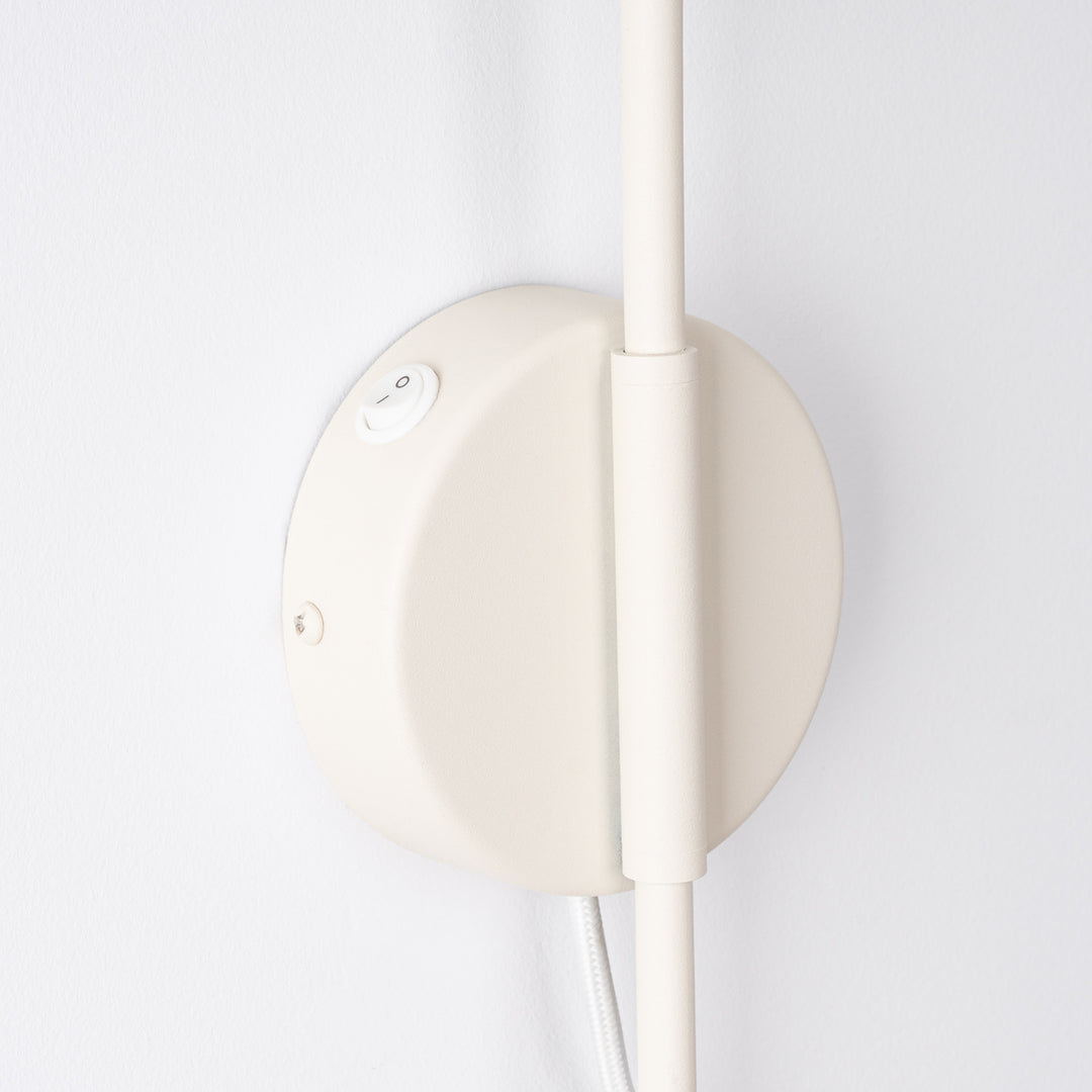 Væglampe NOX 1 beige med kontakt