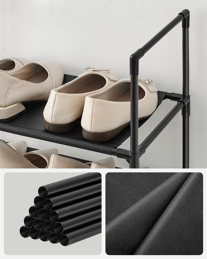 Pladsbesparende skoreol i industrielt design – OSKAR 10 hylder