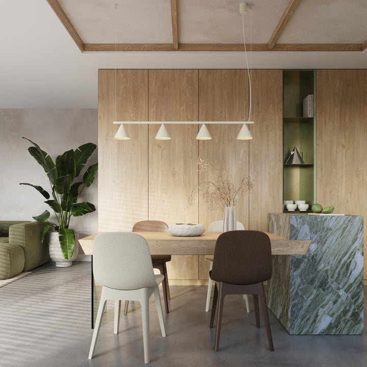 Lysekrone NOX 4L beige