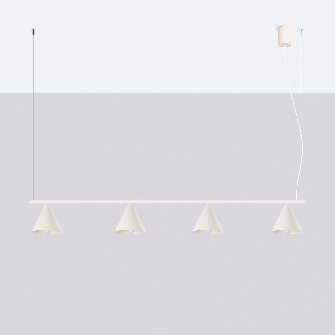 Lysekrone NOX 4L beige